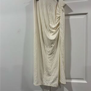 Wilfred Asymmetrical Cream Skirt